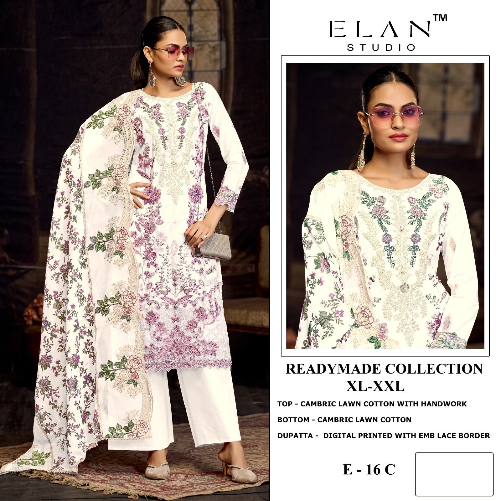 ELAN STUDIO E-16 (cotton Dupatta) - Image 4