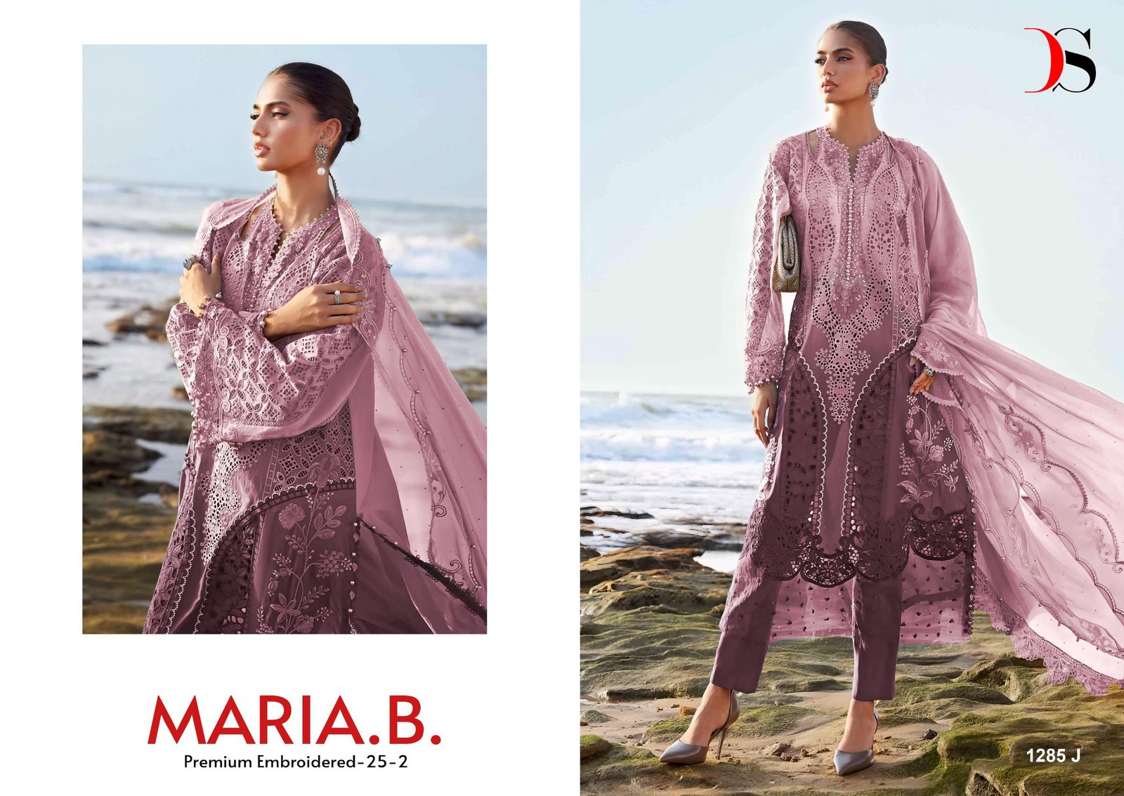 MARIA B PREMIUM EMBROIDERED 25-2 DEEPSY 1285