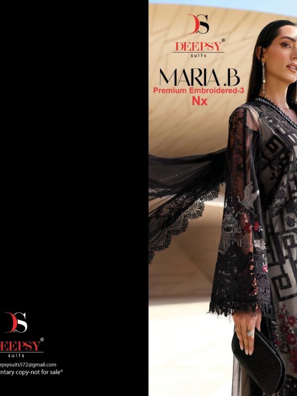 MARIA B PREMIUM EMBROIDERED 3 NX DEEPSY 