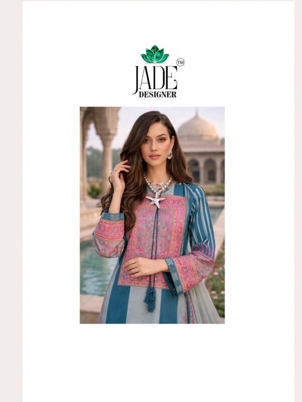 NOOR AHMED VOL 4 HEAVY LAWN COLLECTION JADE
