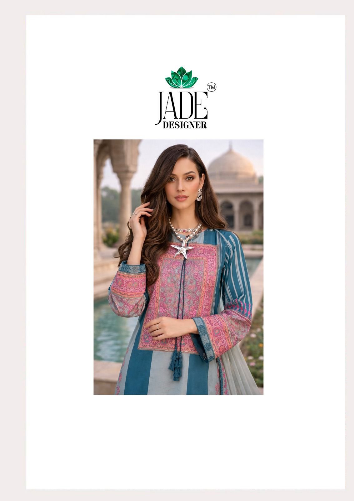 NOOR AHMED VOL 4 HEAVY LAWN COLLECTION JADE