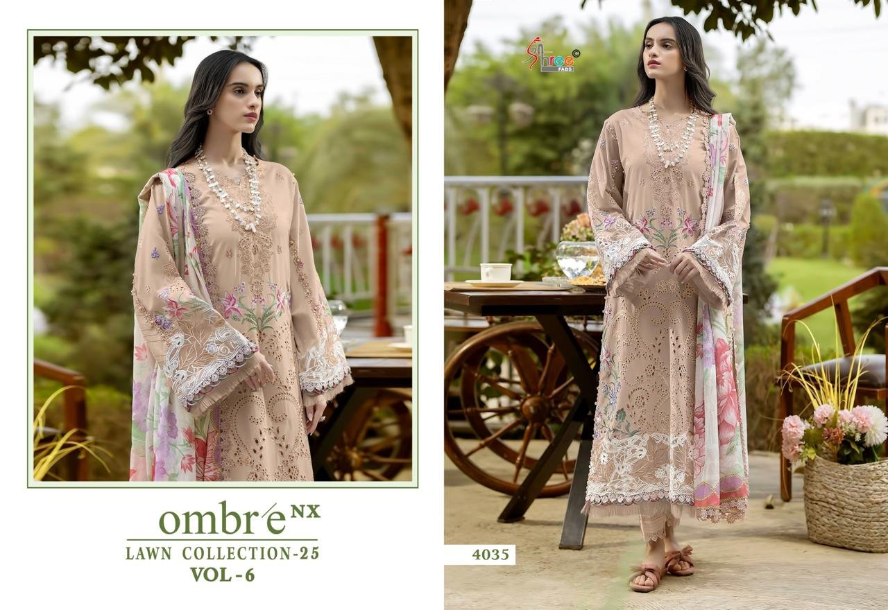 OMBRE LAWN COLLECTION 2025 VOL6 NX SHREE