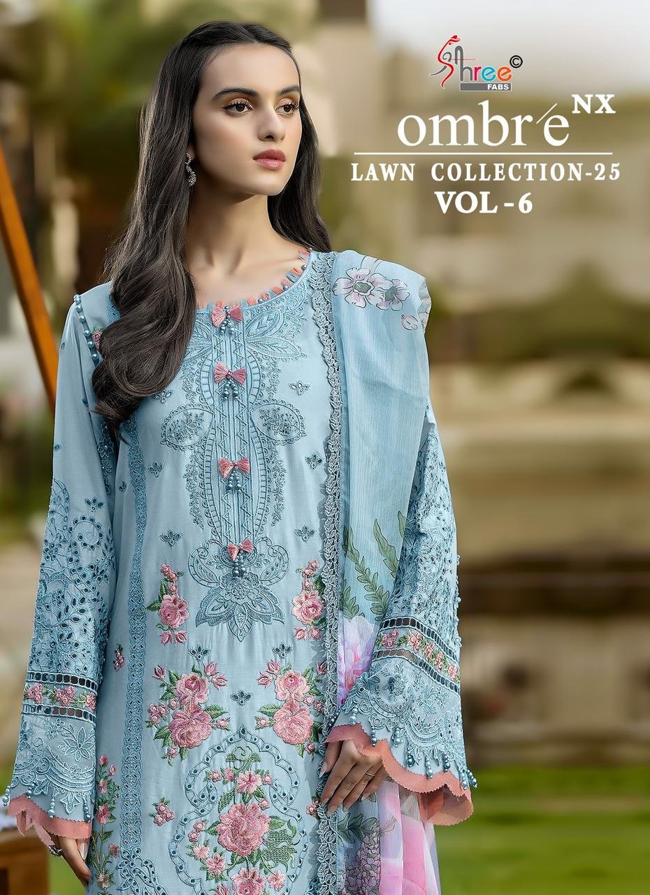 OMBRE LAWN COLLECTION 2025 VOL6 NX SHREE