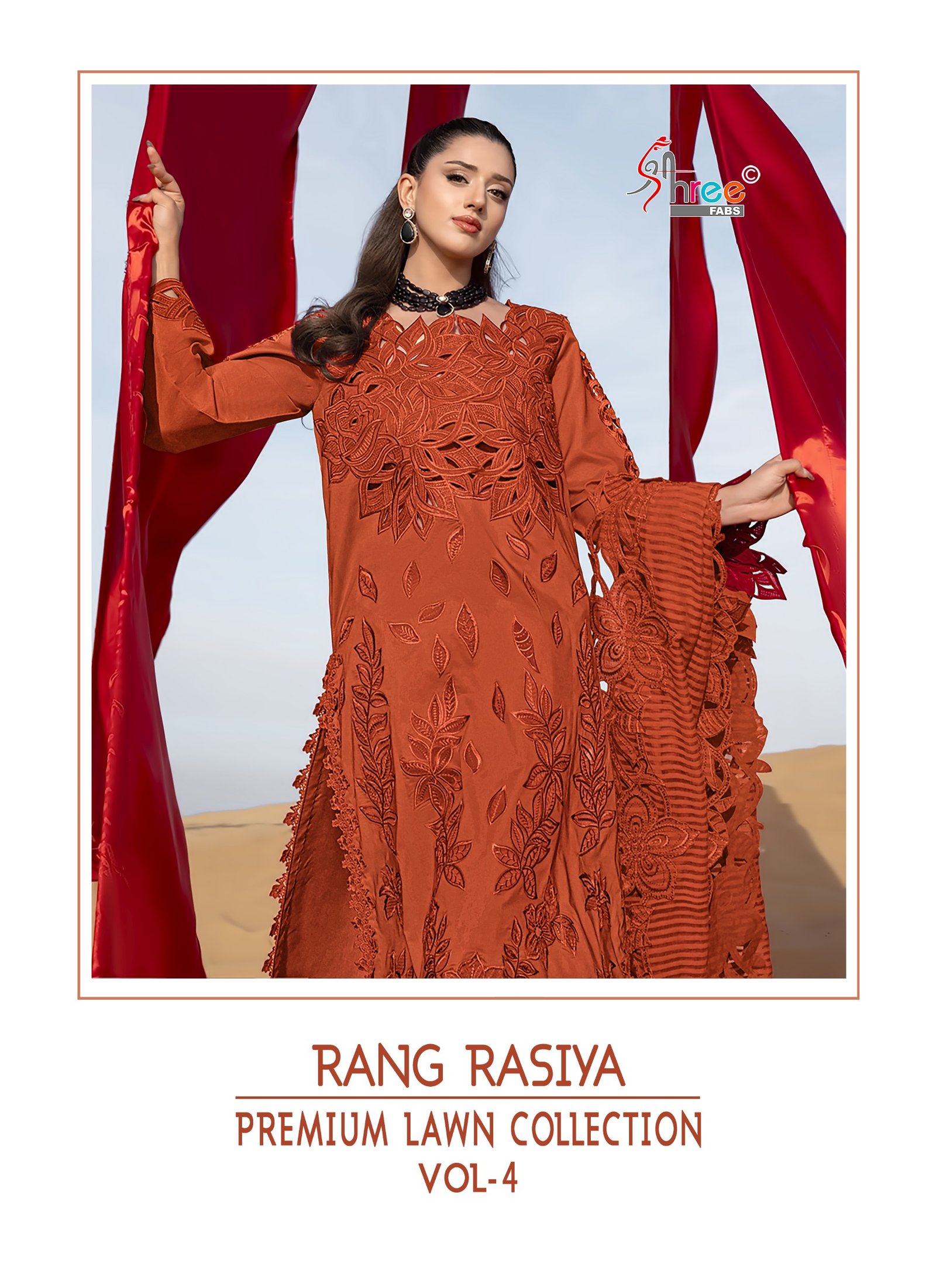 RANG RASIYA PREMIUM LAWN COLLECTION VOL 4 SHREE