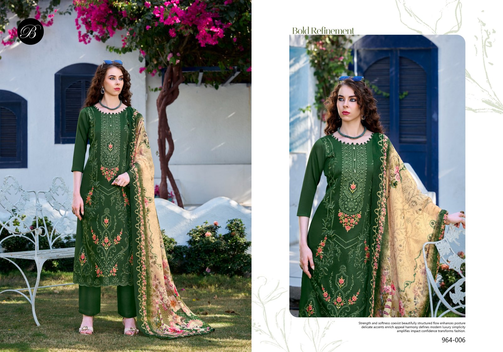 ZARQASH VOL 15 BELLIZA (Cotton Dupatta) - Image 10