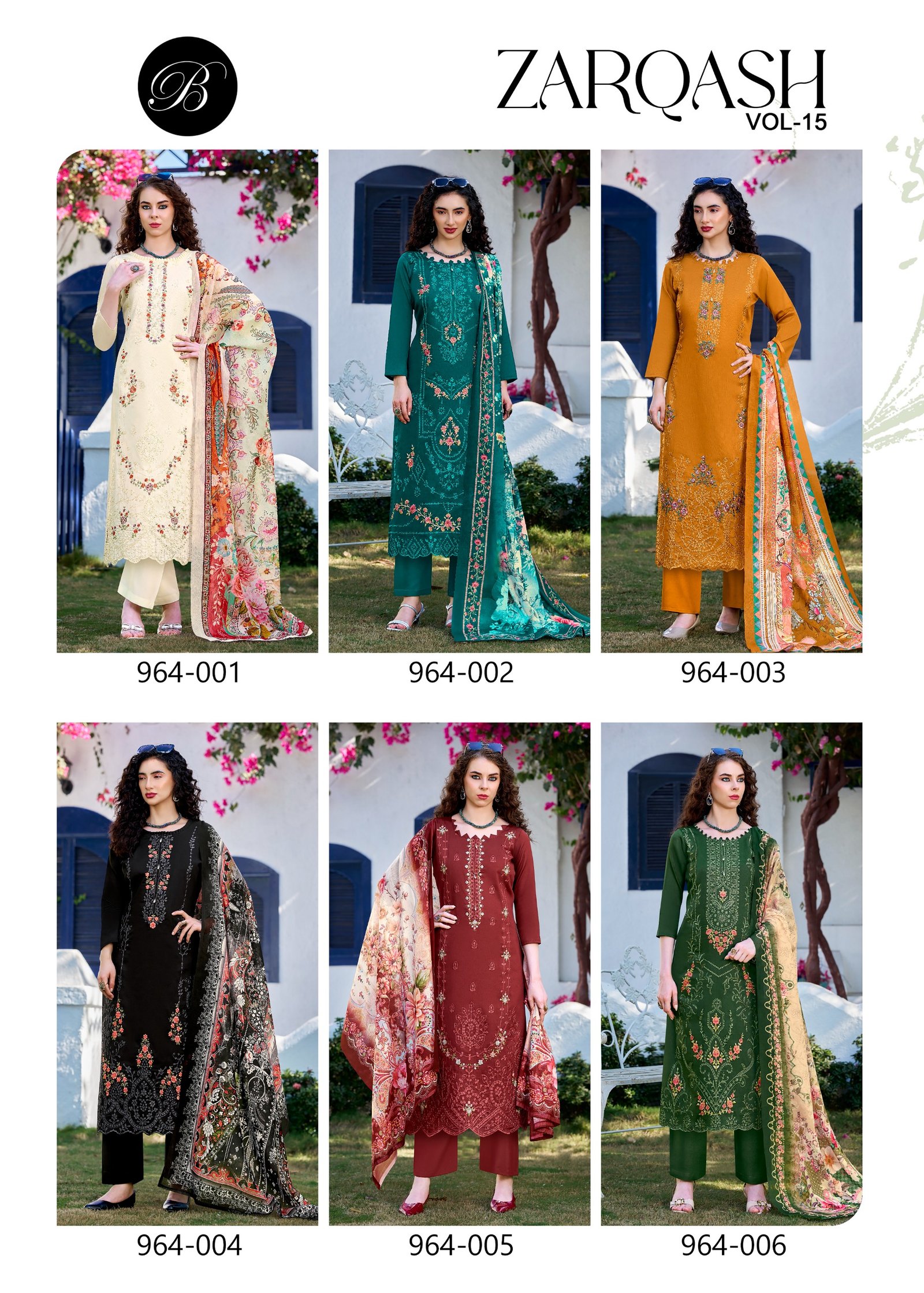 ZARQASH VOL 15 BELLIZA (Cotton Dupatta) - Image 11