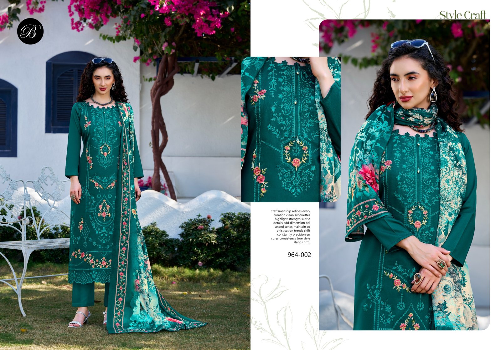 ZARQASH VOL 15 BELLIZA (Cotton Dupatta) - Image 4
