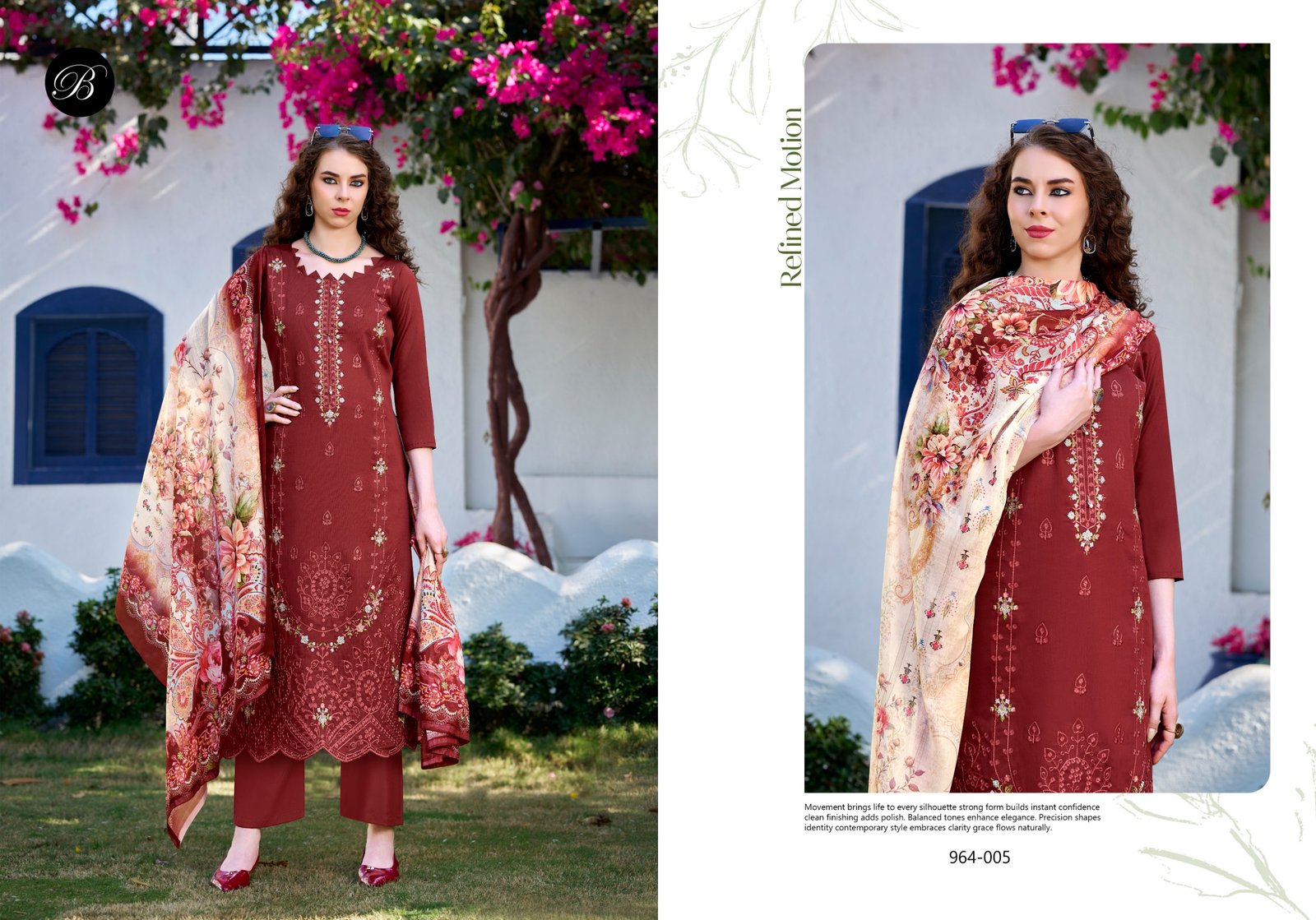 ZARQASH VOL 15 BELLIZA (Cotton Dupatta) - Image 8