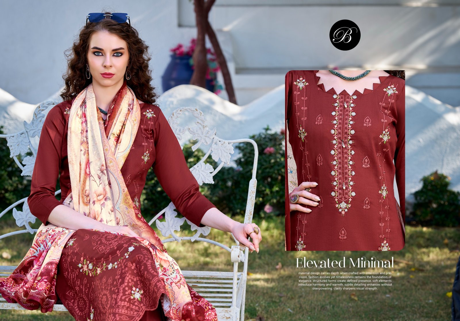ZARQASH VOL 15 BELLIZA (Cotton Dupatta) - Image 9