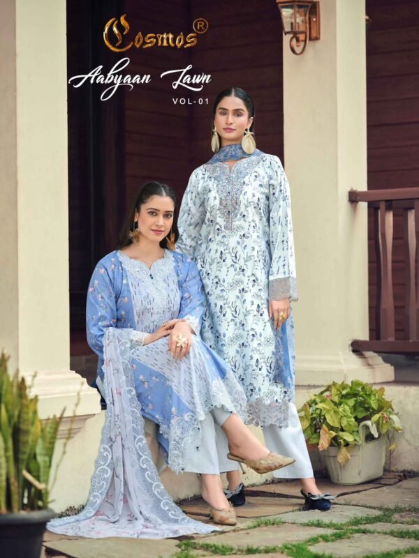 AABYAAN LAWN VOL 1 COSMOS