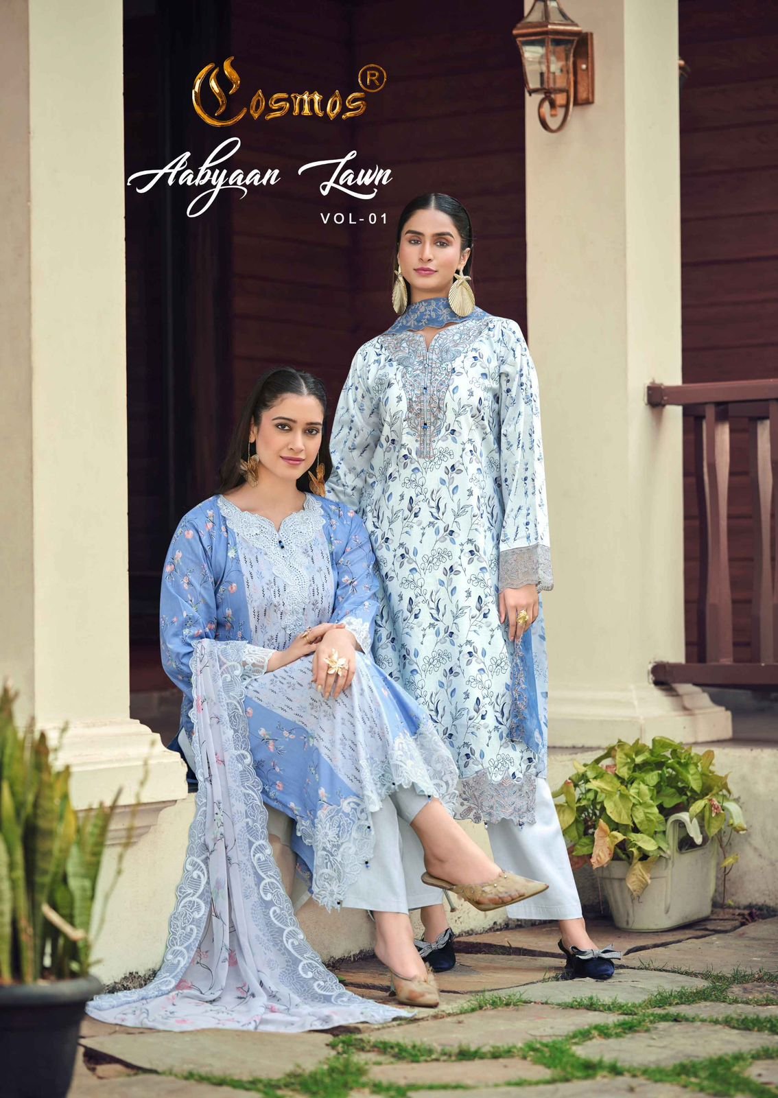 AABYAAN LAWN VOL 1 COSMOS