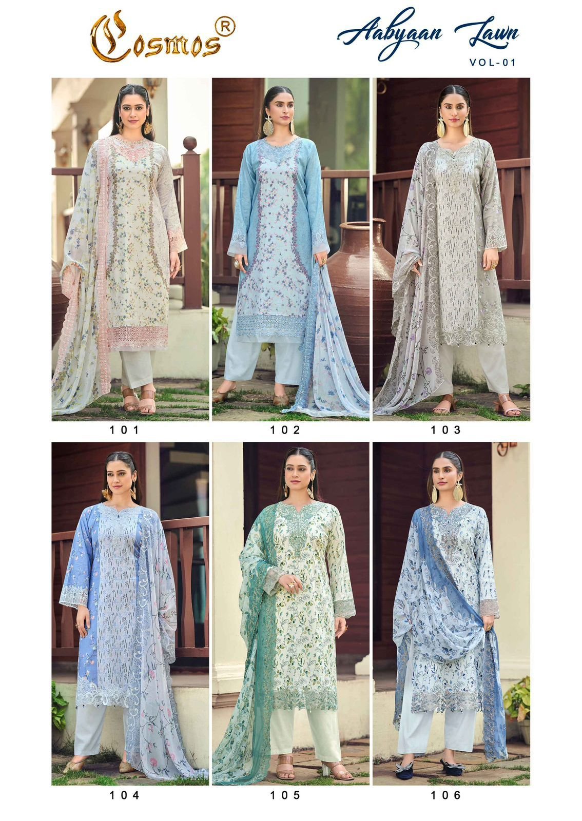 AABYAAN LAWN VOL 1 COSMOS - Image 9