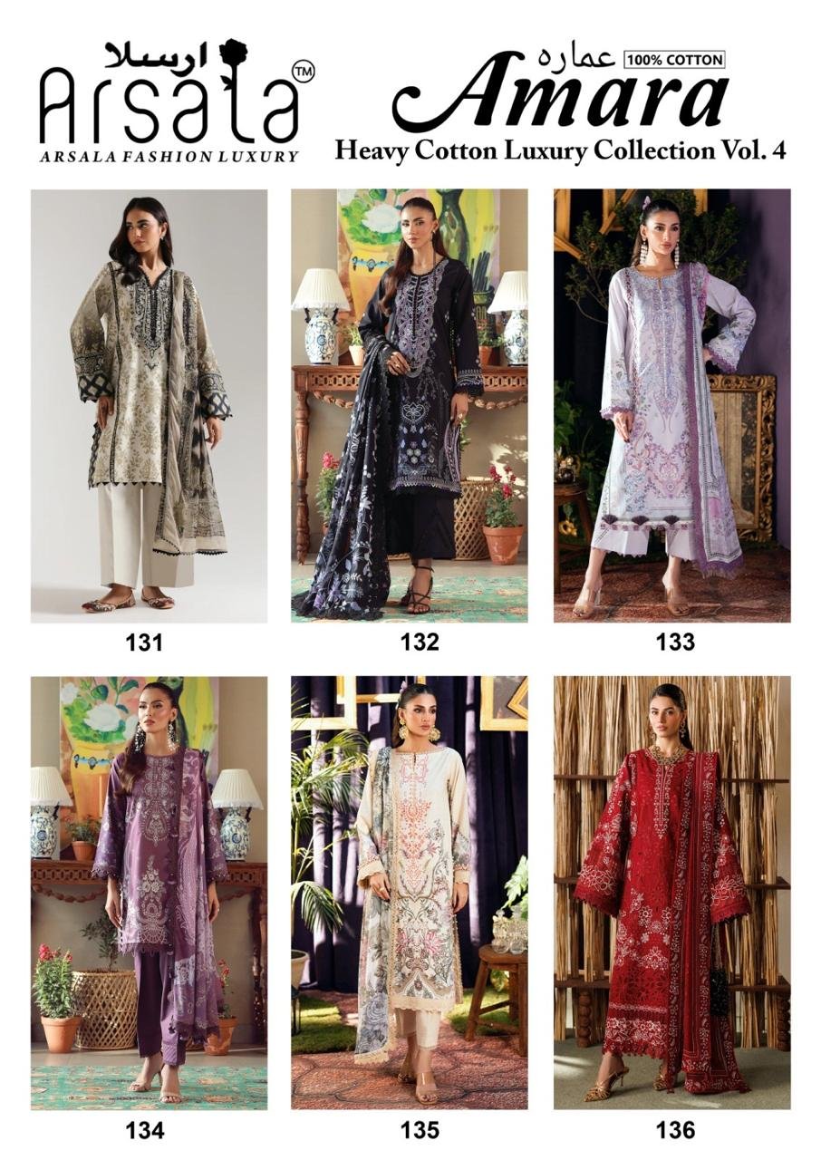AMARA HEAVY COTTON LUXURY COLLECTION VOL 4 (Cotton Dupatta) READYMADE - Image 11