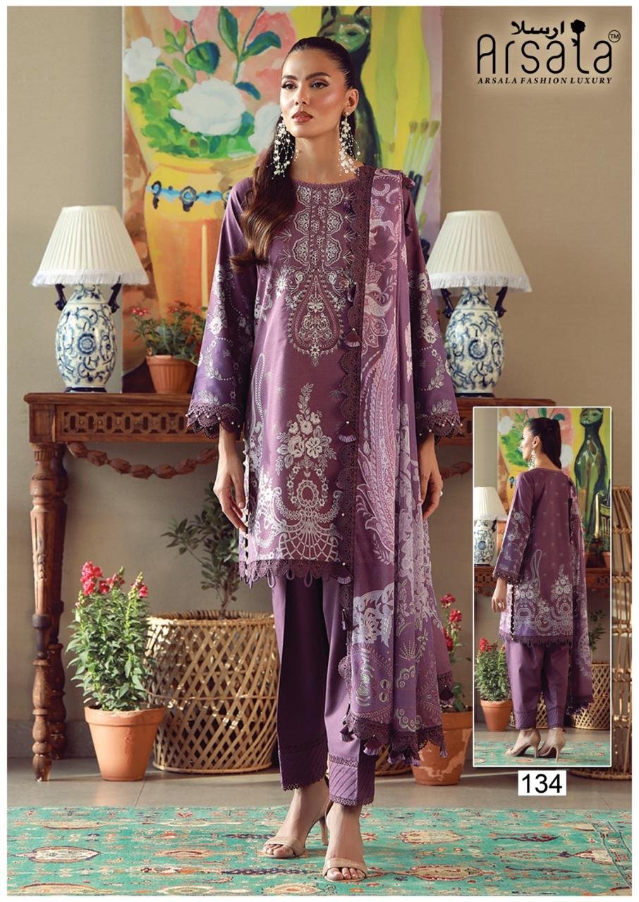 AMARA HEAVY COTTON LUXURY COLLECTION VOL 4 (Cotton Dupatta) READYMADE - Image 4