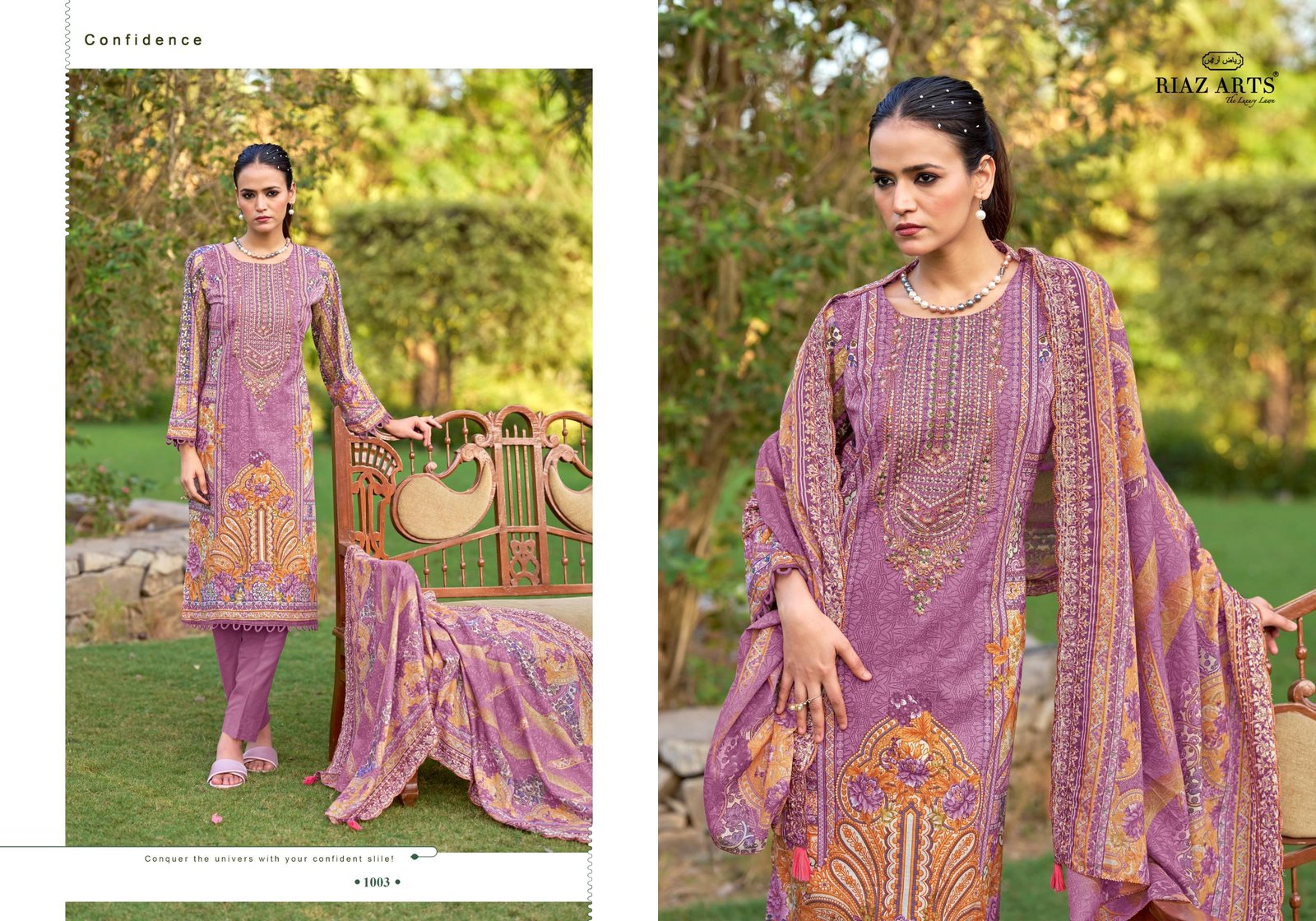BIN SAEED FARMAISH 2 RIAZ ARTS (Cotton Dupatta) - Image 14