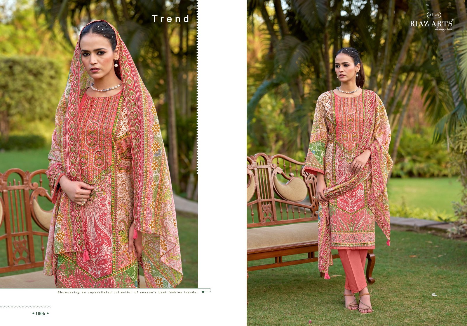BIN SAEED FARMAISH 2 RIAZ ARTS (Cotton Dupatta) - Image 3