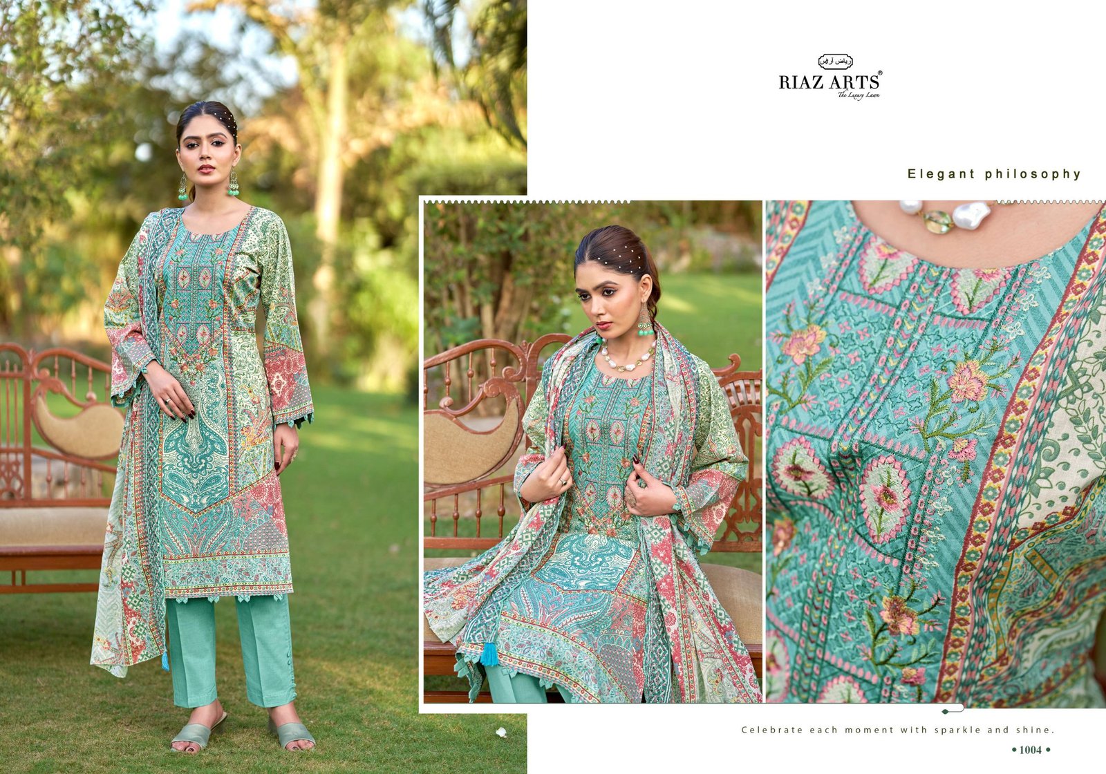 BIN SAEED FARMAISH 2 RIAZ ARTS (Cotton Dupatta) - Image 6