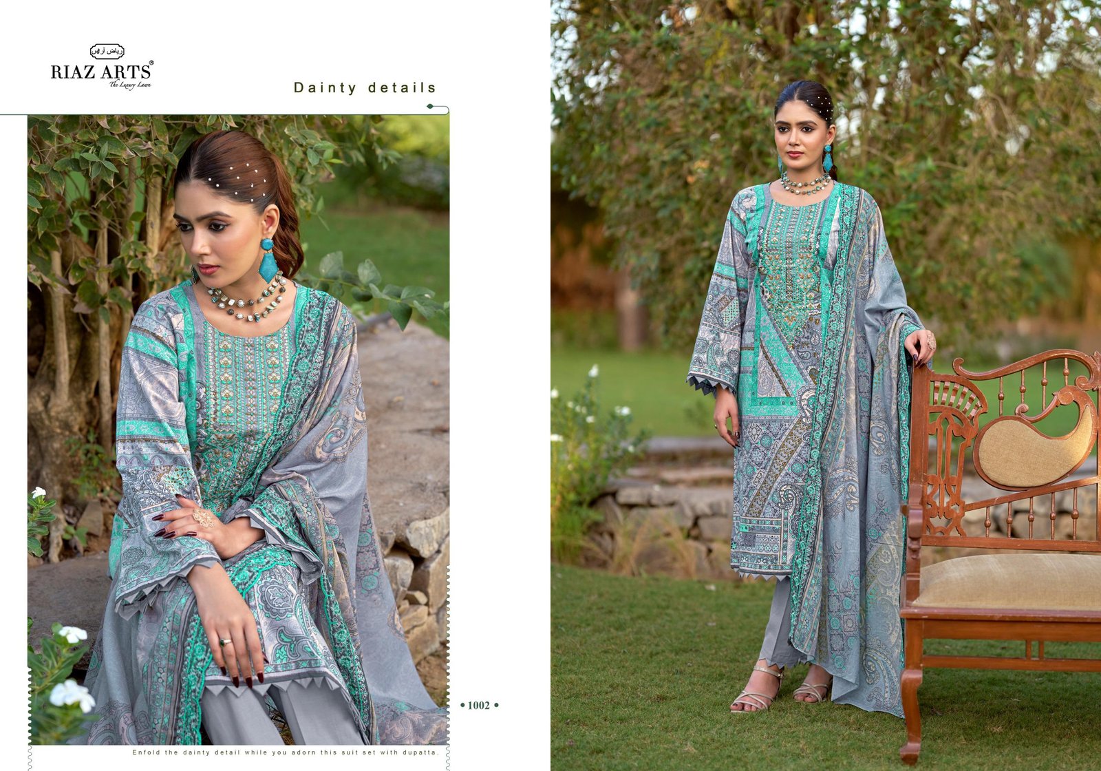 BIN SAEED FARMAISH 2 RIAZ ARTS (Cotton Dupatta) - Image 8