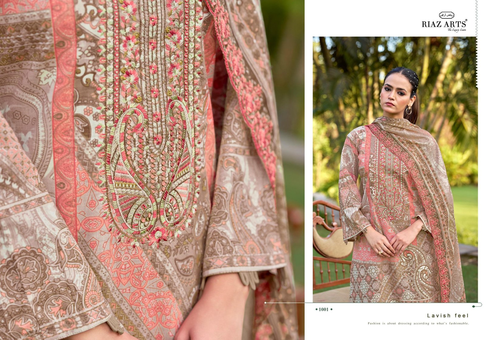 BIN SAEED FARMAISH 2 RIAZ ARTS (Cotton Dupatta) - Image 9