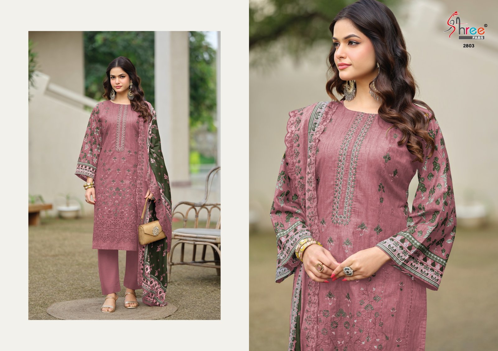 BIN SAEED LAWN COLLECTION VOL 28 SHREE (Cotton Dupatta) - Image 10