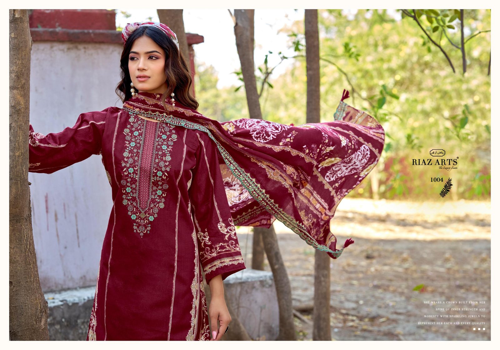 BIN SAEED SURBHI RIAZ ARTS (Cotton Dupatta) - Image 5