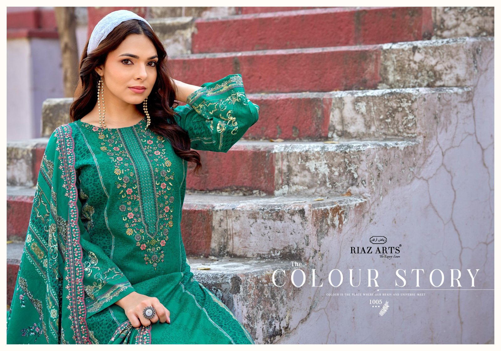 BIN SAEED SURBHI RIAZ ARTS (Cotton Dupatta) - Image 6