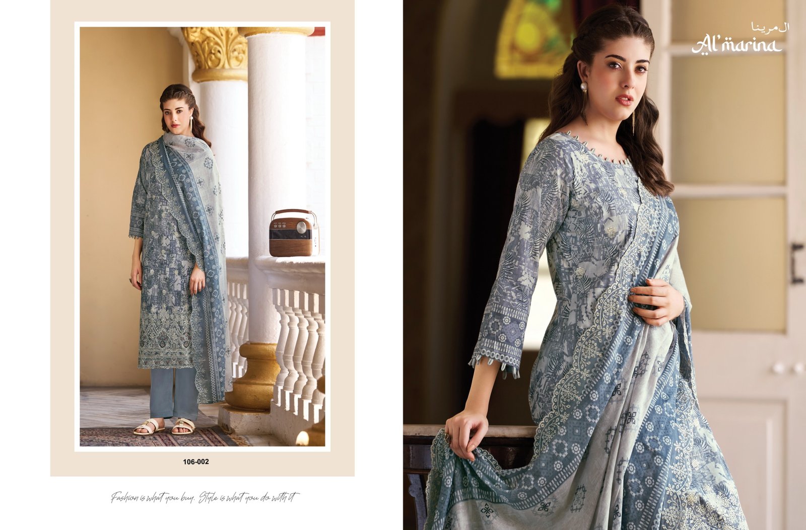 CHIKANKARI VOL 4 ALMARINA (cotton Dupatta) - Image 3