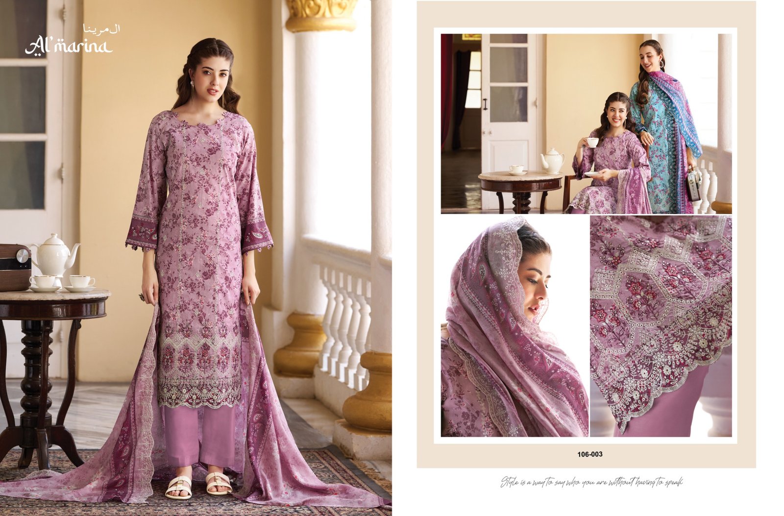 CHIKANKARI VOL 4 ALMARINA (cotton Dupatta) - Image 4