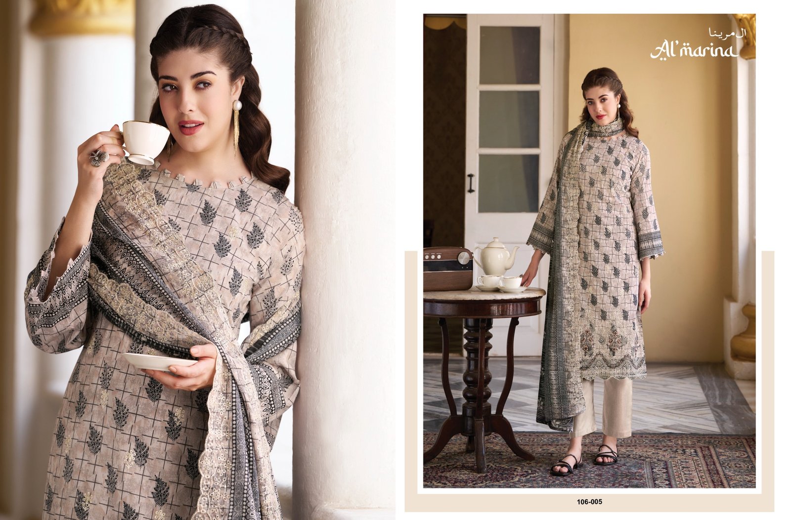 CHIKANKARI VOL 4 ALMARINA (cotton Dupatta) - Image 6