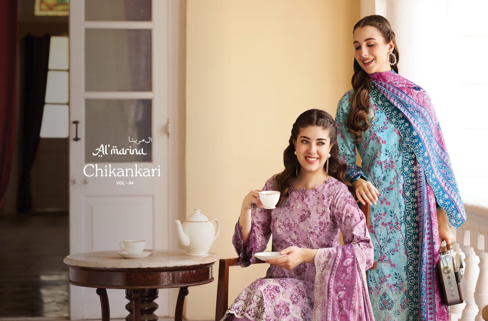 CHIKANKARI VOL 4 ALMARINA (cotton Dupatta) - Image 7