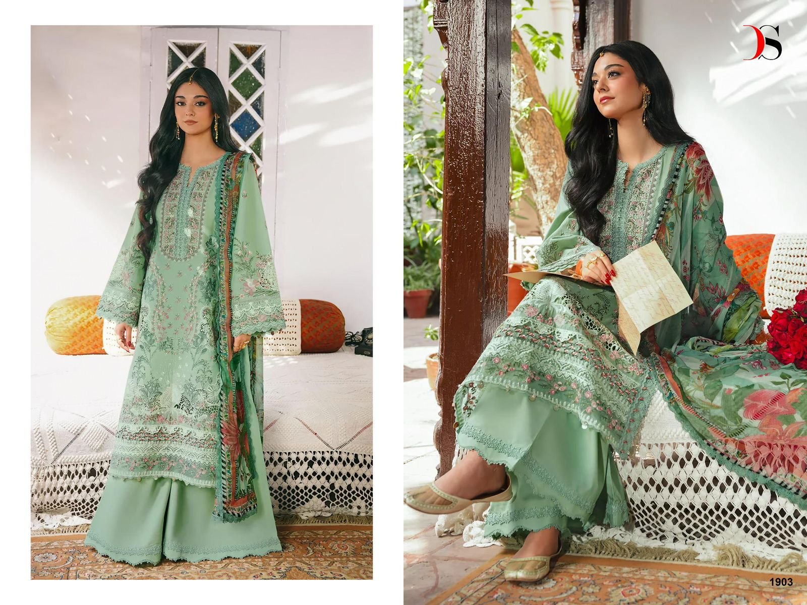 ELAF PREMIUM 4 LUXURY LAWN BY DEEPSY SUITS (Kota Dupatta) - Image 4