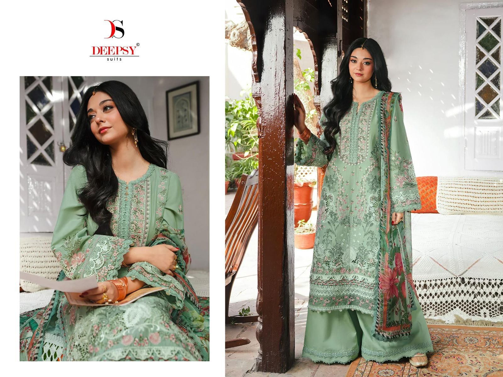 ELAF PREMIUM 4 LUXURY LAWN BY DEEPSY SUITS (Kota Dupatta) - Image 5