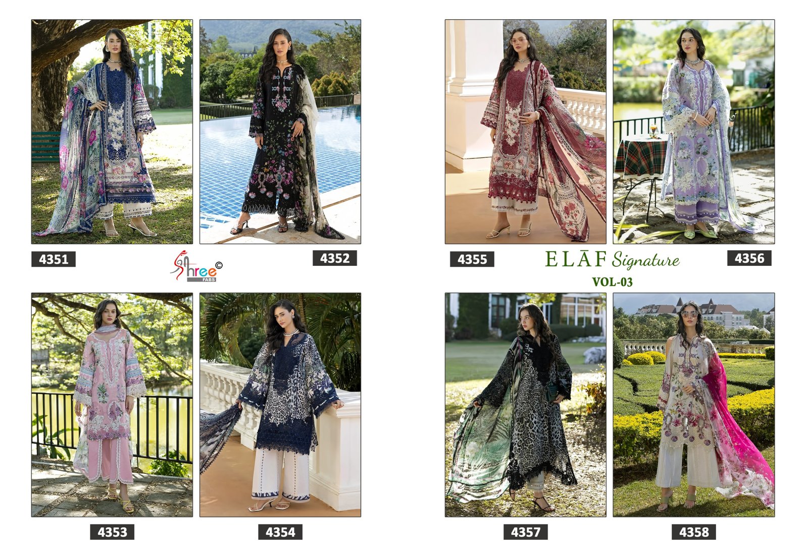 ELAF SIGNATURE VOL 3 SHREE (Chiffon Dupatta) - Image 9