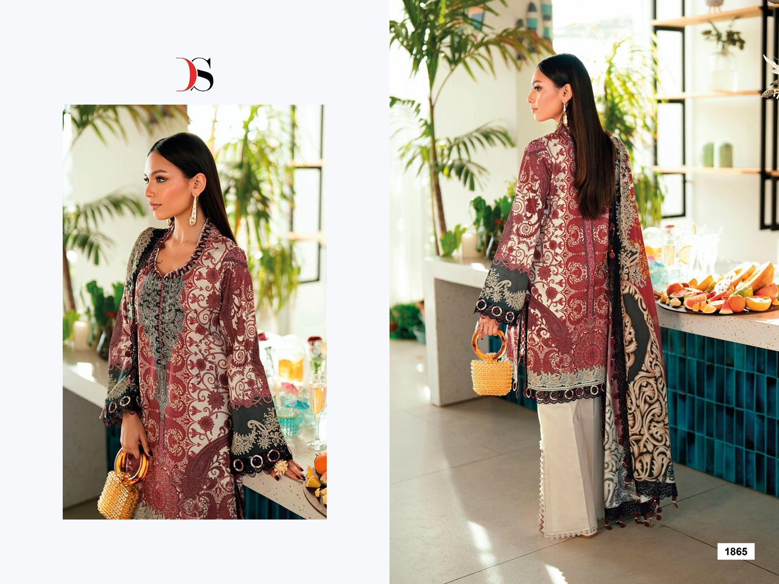JADE URBAN LAWN 9 DEEPSY SUITS (Chiffon Dupatta) - Image 8