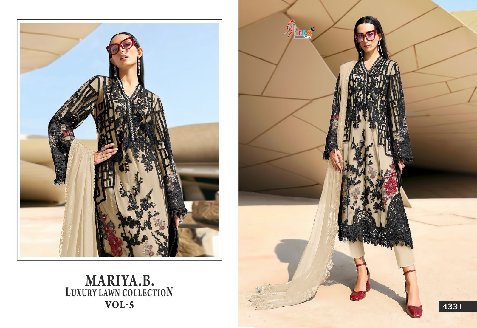 MARIYA.B.LUXURY LAWN COLLECTION VOL 5 SHREE