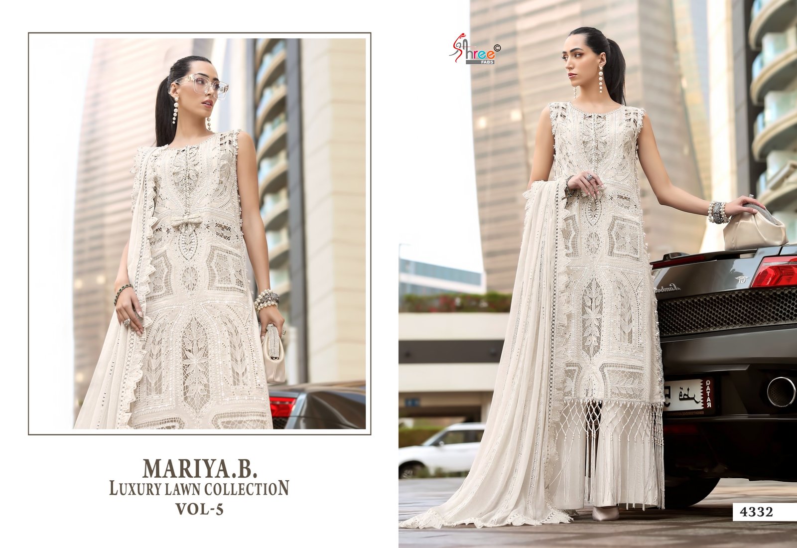 MARIYA.B.LUXURY LAWN COLLECTION VOL 5 SHREE (Cotton Dupatta) - Image 3