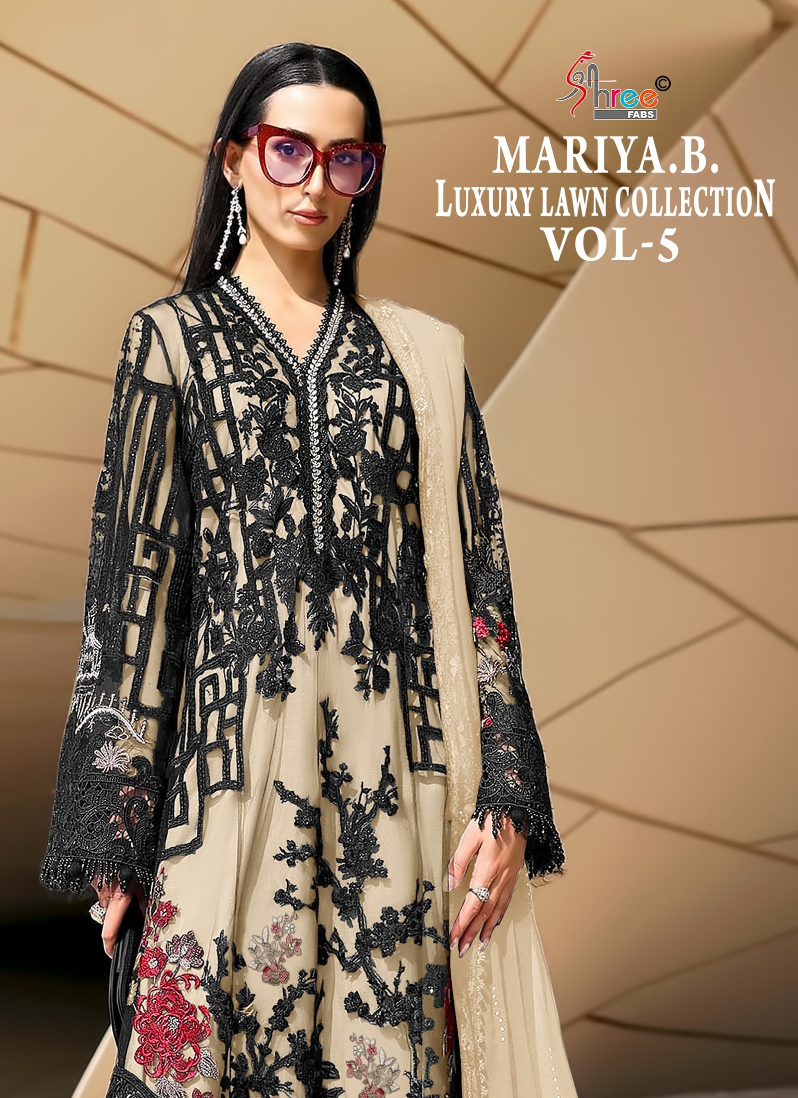 MARIYA.B.LUXURY LAWN COLLECTION VOL 5 SHREE (Cotton Dupatta) - Image 7