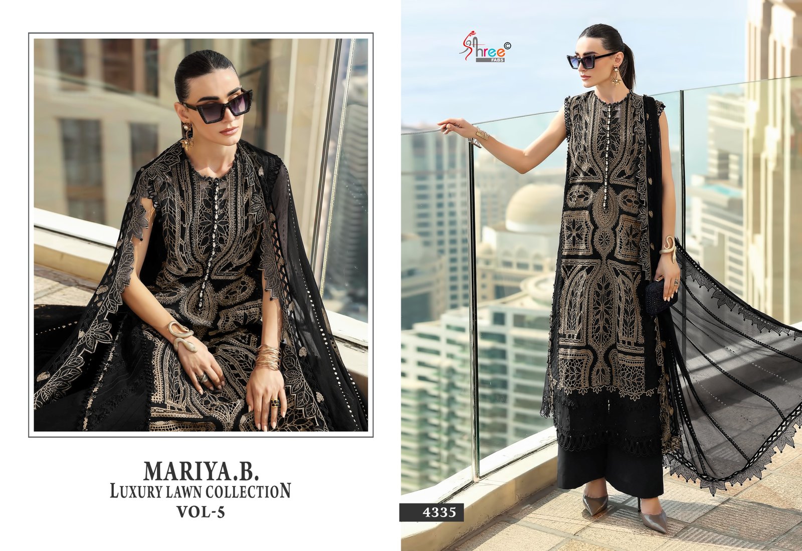 MARIYA.B.LUXURY LAWN COLLECTION VOL 5 SHREE (Cotton Dupatta) - Image 8