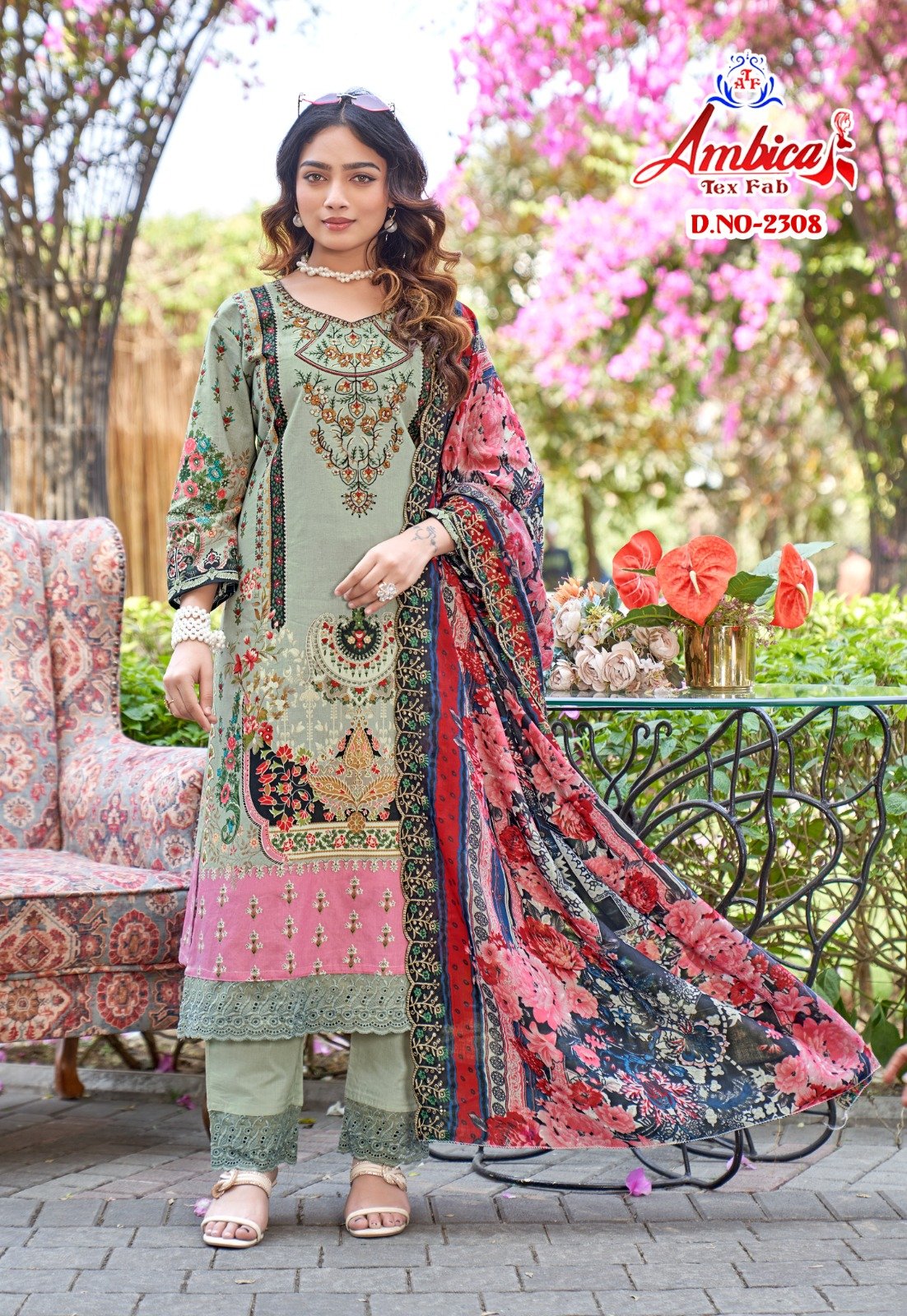 MARYAM 23 AMBICA TEX (cotton Dupatta) - Image 10