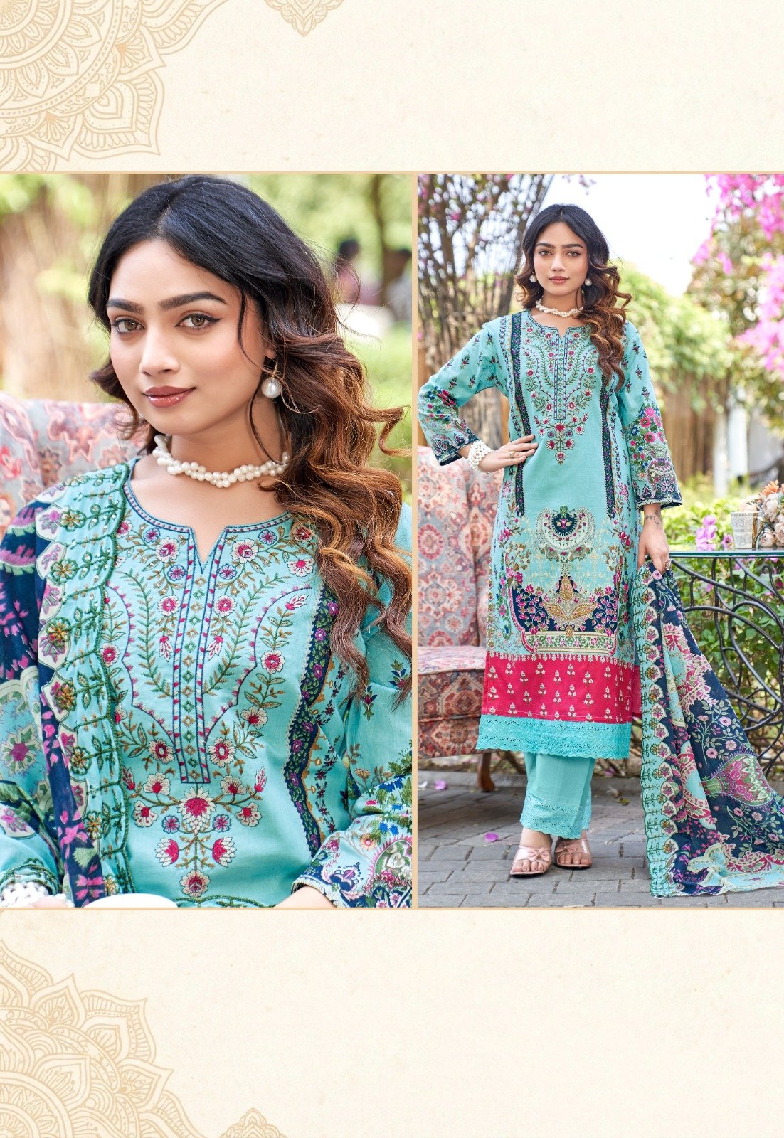 MARYAM 23 AMBICA TEX (cotton Dupatta) - Image 12