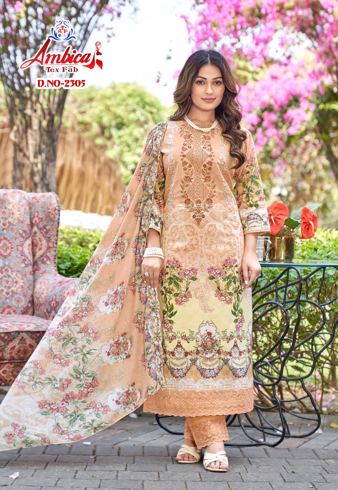 MARYAM 23 AMBICA TEX (cotton Dupatta) - Image 13
