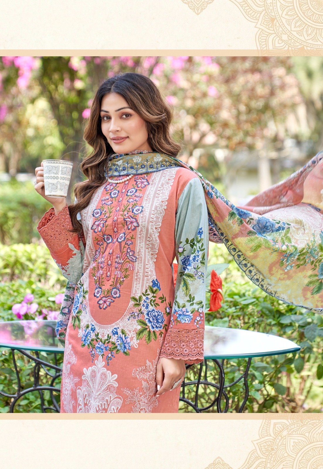 MARYAM 23 AMBICA TEX (cotton Dupatta) - Image 18