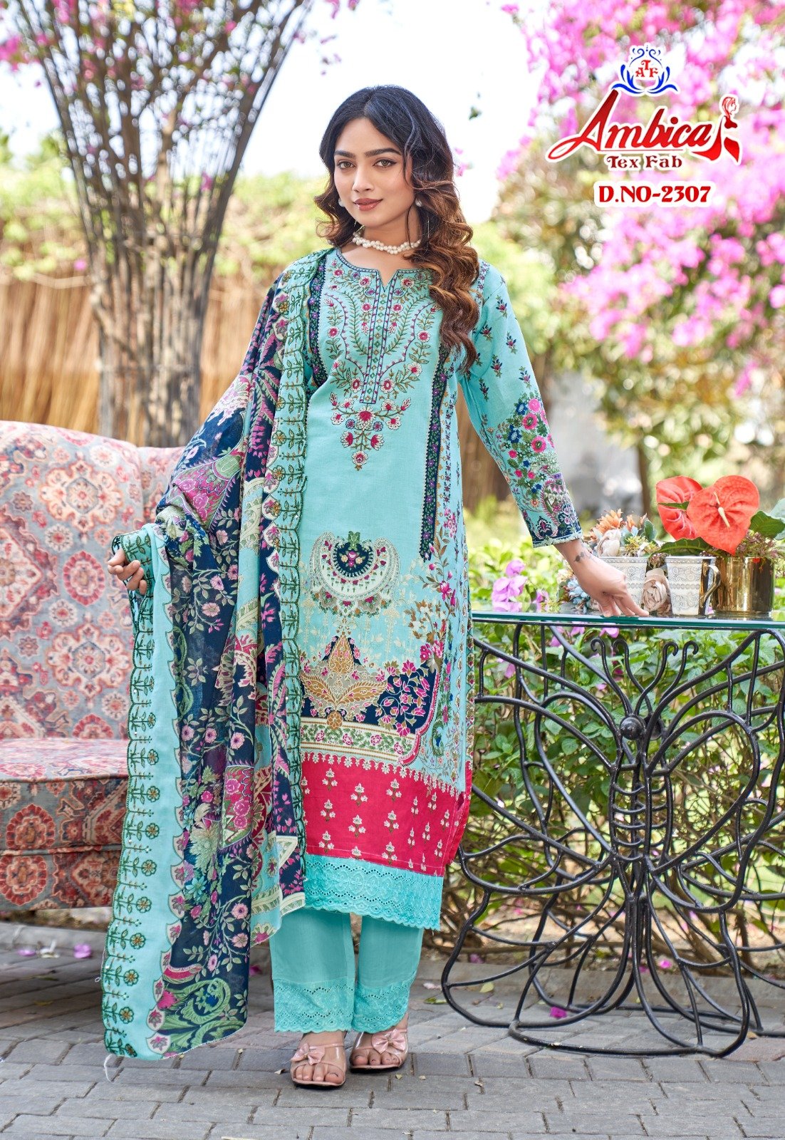 MARYAM 23 AMBICA TEX (cotton Dupatta) - Image 7
