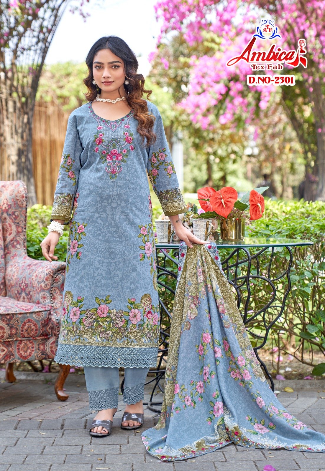 MARYAM 23 AMBICA TEX (cotton Dupatta) - Image 9