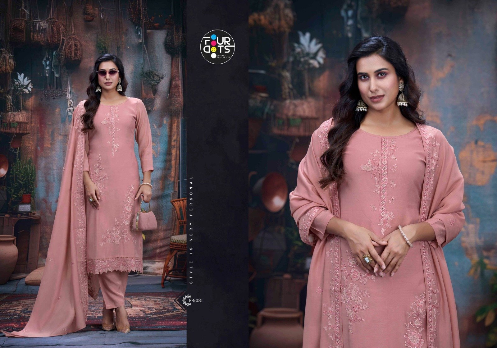 ADORA FOURDOTS (Cotton dupatta) - Image 4