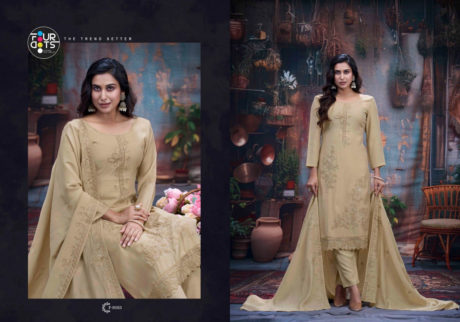 ADORA FOURDOTS (Cotton dupatta) - Image 5