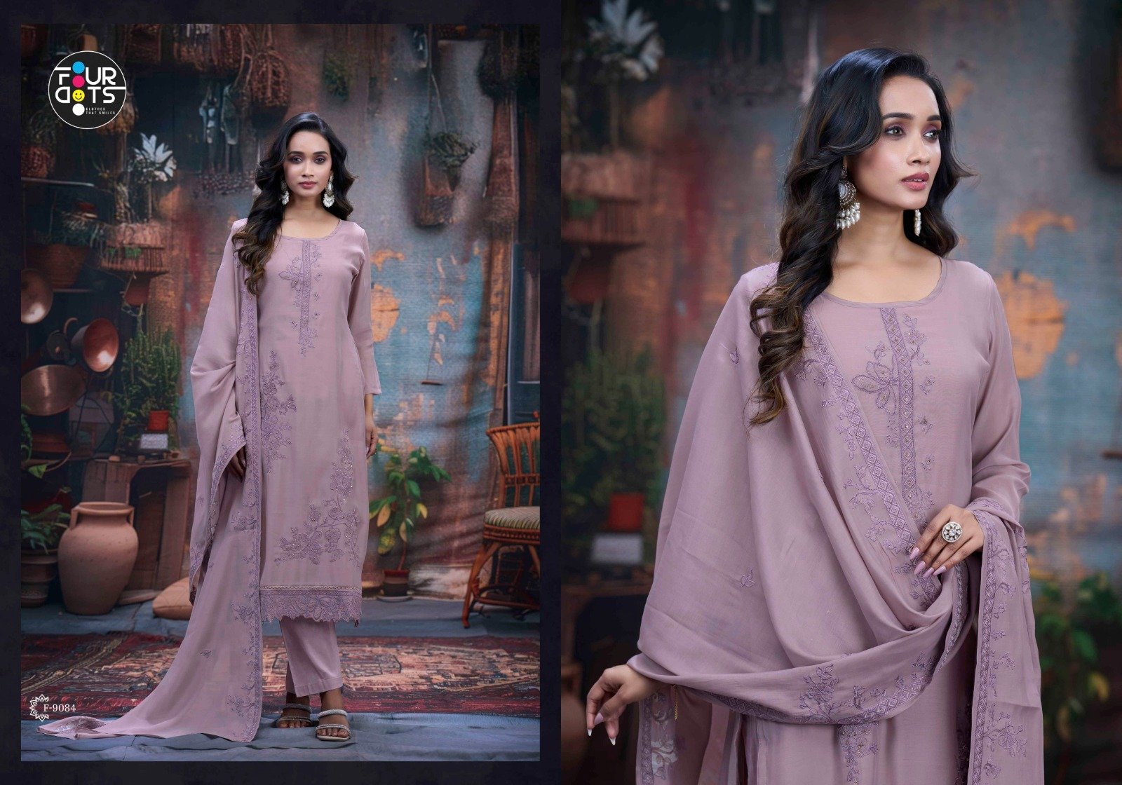 ADORA FOURDOTS (Cotton dupatta) - Image 6