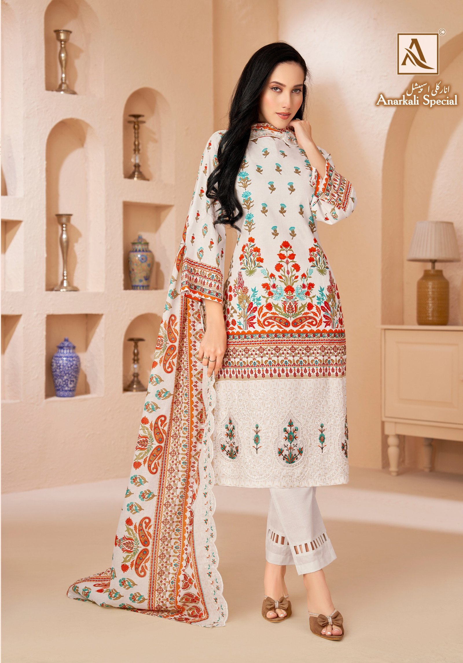 ANARKALI SPECIAL ALOK (Cotton Dupatta) - Image 4