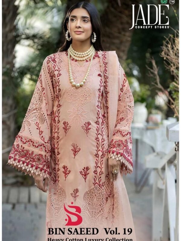 BIN SAEED EXCLUSIVE HEAVY COTTON COLLECTION VOL 19 JADE