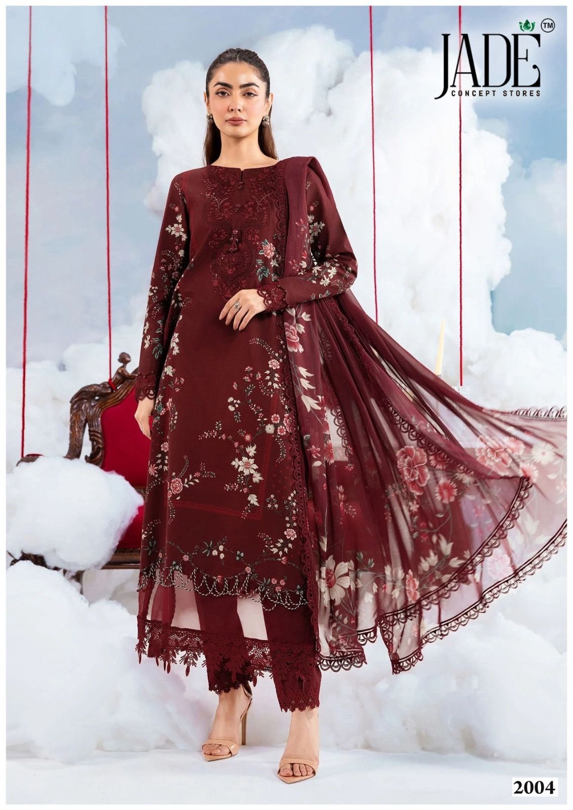 BIN SAEED EXCLUSIVE HEAVY COTTON COLLECTION VOL 20 JADE (Cotton Dupatta) - Image 11